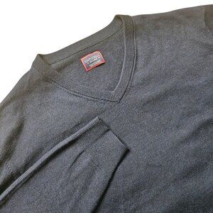 UNTUCKit Men's 100% Extra Fine Merino Wool V-neck Sweater SZ XXL 2XL Navy Preppy